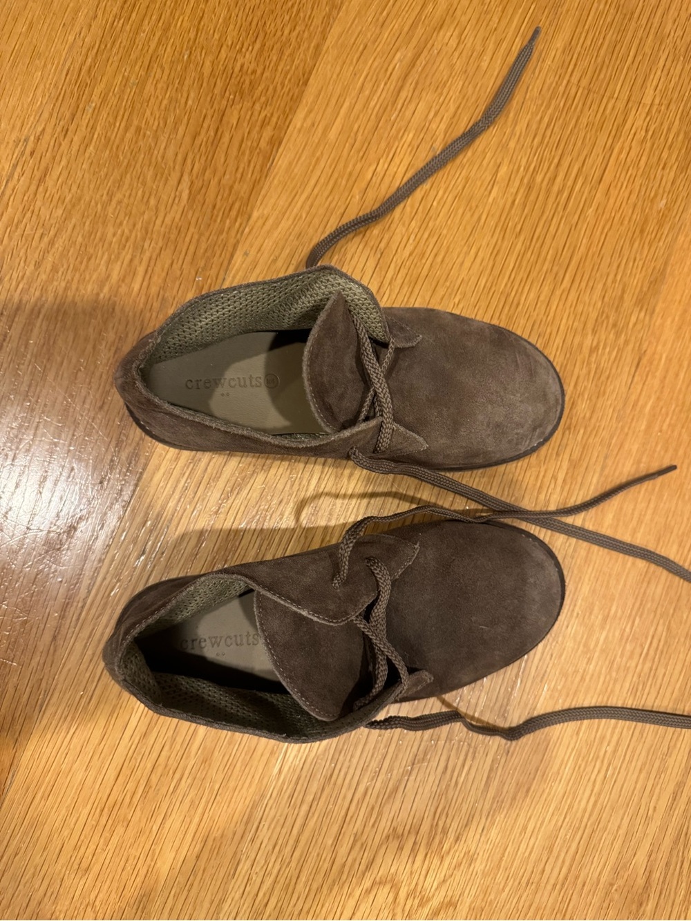 Crewcuts Brown Suede Lace-Up Chukka Shoes